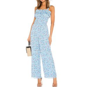 Tularosa Blue Floral Jumpsuit